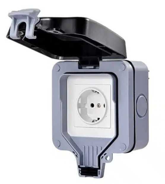 Priză de Exterior, Schuko, Simplă, IP65