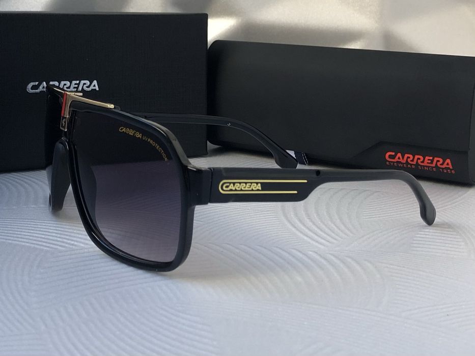 Мъжки слънчеви очила маска carrera 2 цвята черни