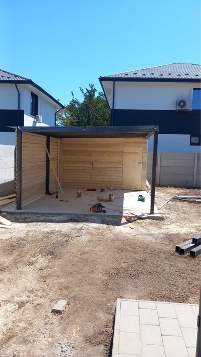 Vand magazie terasa pergola