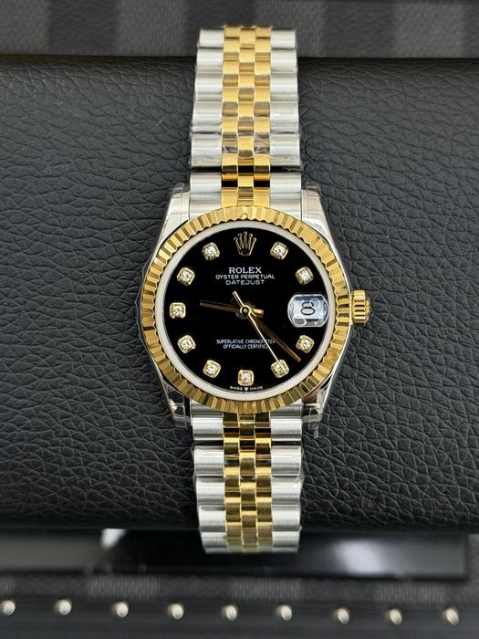 Rolex Date-Just 31 Two Tone Yellow Gold Diamond Dial