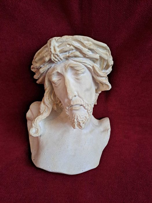 statueta isus basorelief ceramica 26 cm
