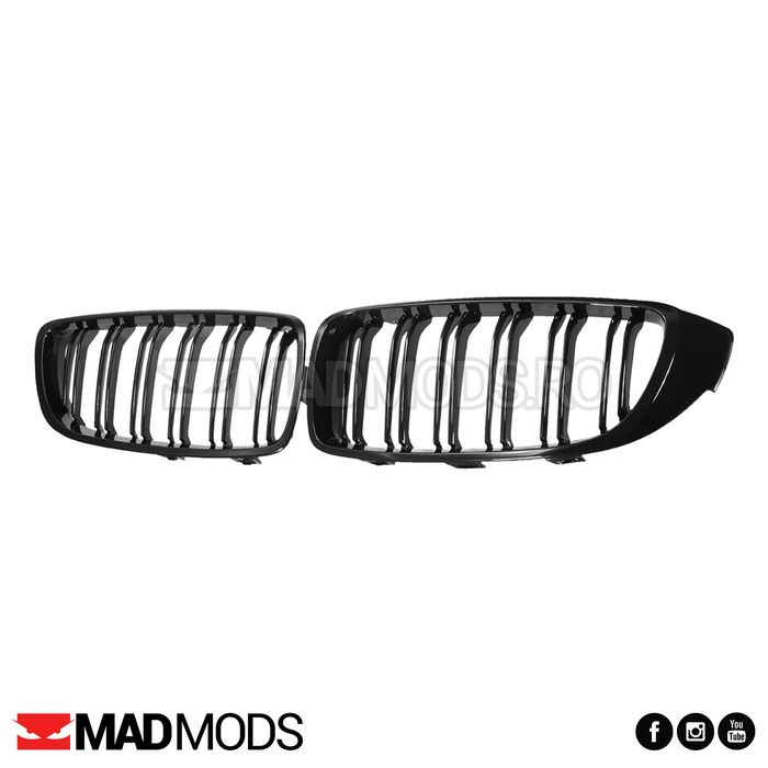 Set grile duble M BMW Seria 4 F32 F33 F36 F80 M3 F82 M4 2012-2018