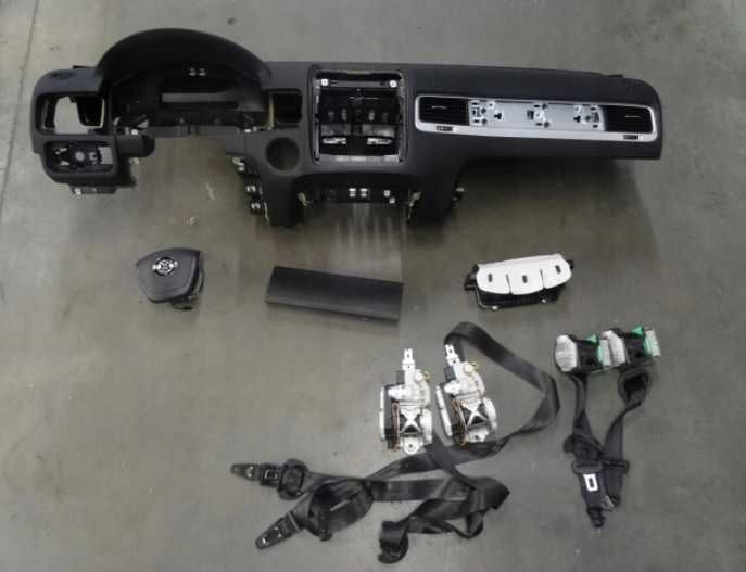 volskwagen vw touareg p7 kit airbag volan pasager plansa de bord