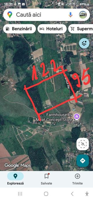 Teren intravilan in suprafata de 5.500mp , situat pe str.Regina Maria