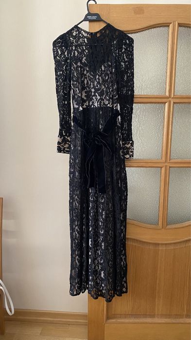 Платье кружевное в пол