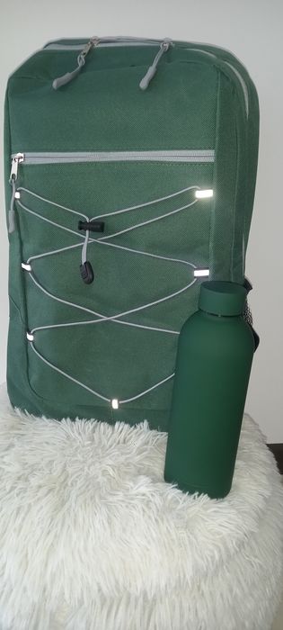 Rucsac +termos, verde