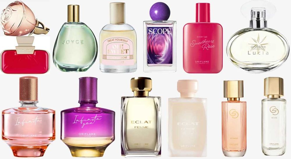 Налични парфюми, тоалетни води  от Avon, Oriflame