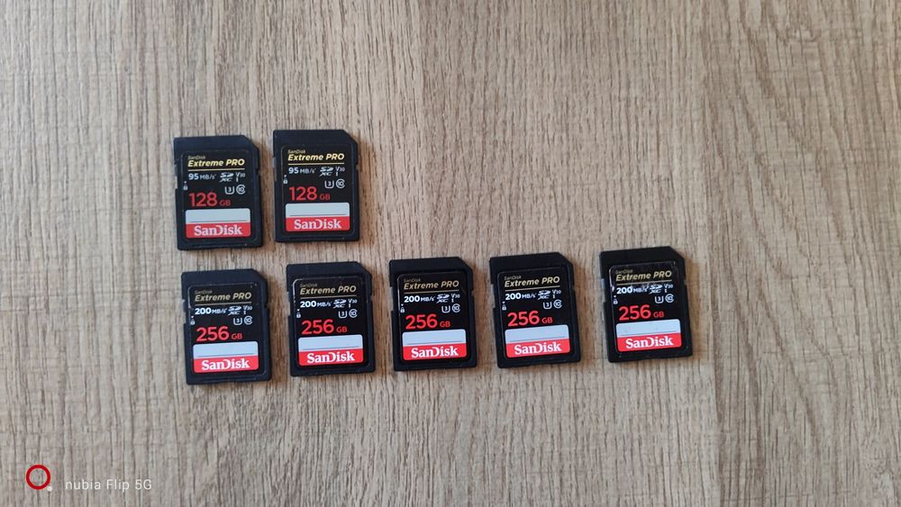 Carduri de memorie Sandisk Extreme pro 128 GB