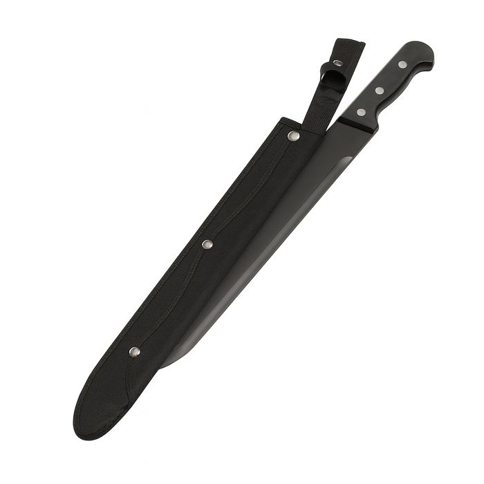 Maceta vanatoare, otel inoxidabil 420, teaca textila, 60 cm