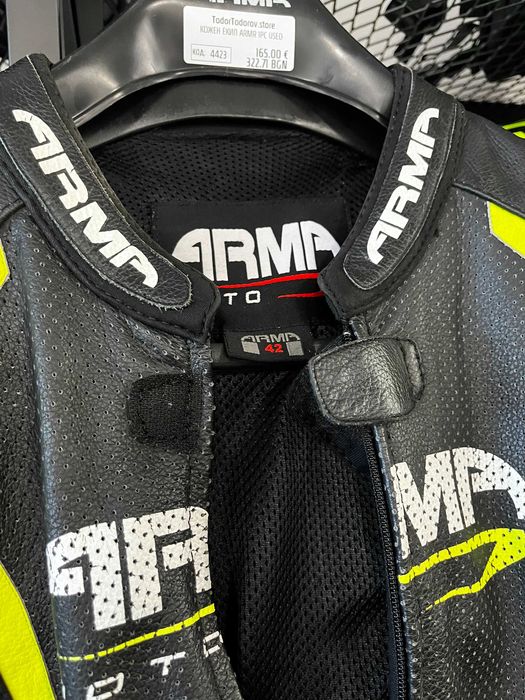 Кожен мото екип ARMR MOTEGI 2.0 Vented, UK42/EU 52- M/L,голяма гърбица