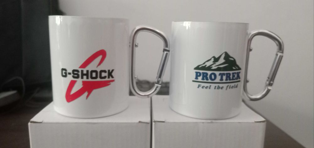 Чаша с карабинер двустенна G-Shock/Pro trek