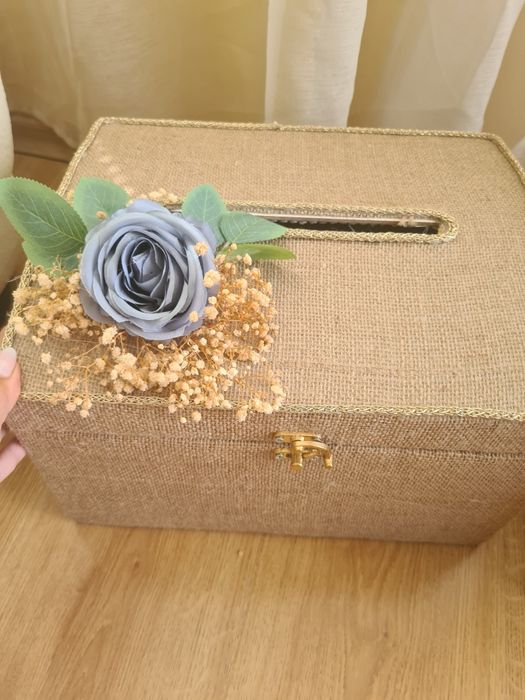 Кутии за пликове за сватба подаръци бохо стил малка кутия голяма кутия