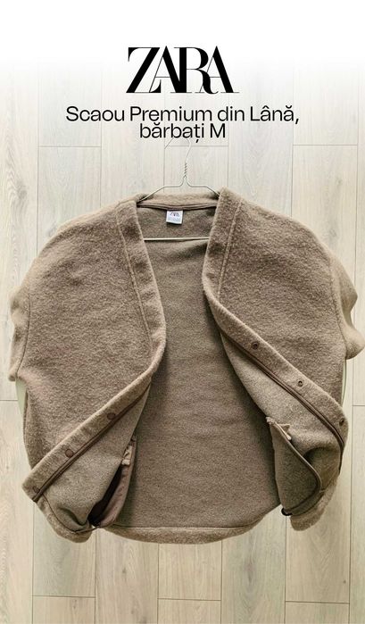 Sacou din Lână ZARA bărbați M, Elegant Luxury, Premium Tailoring, NOU