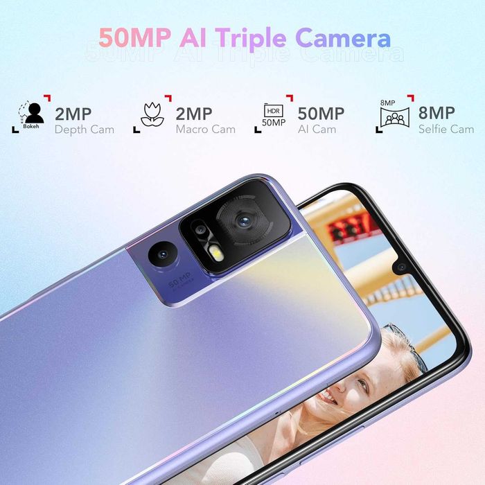 TCL 40 SE 256 GB - Смартфон 6.75h - ТЪМНО СИВ