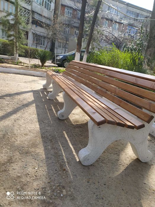 Бетонные скамейки.Скамейки в Ташкенте.Скамейки из бетона. С узорами.