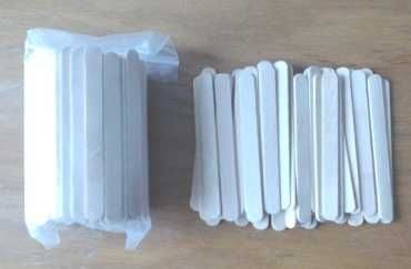 Set 50 beţe late 9,3 x 1 cm natur