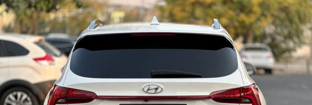 Hyundai Santa Fe 2021 White Pearl 3.5 V6 AT Максимальная комплектация