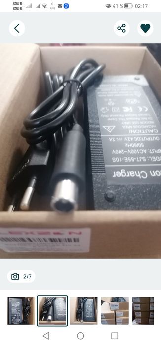 Încărcător trotinetă electrică 42V sau 54v 2A 5.5x2.1 - Nou în cutie 179 ron