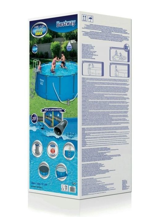 СРОЧНо Продается бассейн : Bestway steel pro MAX 3.66m x 1.22m 12' x 4