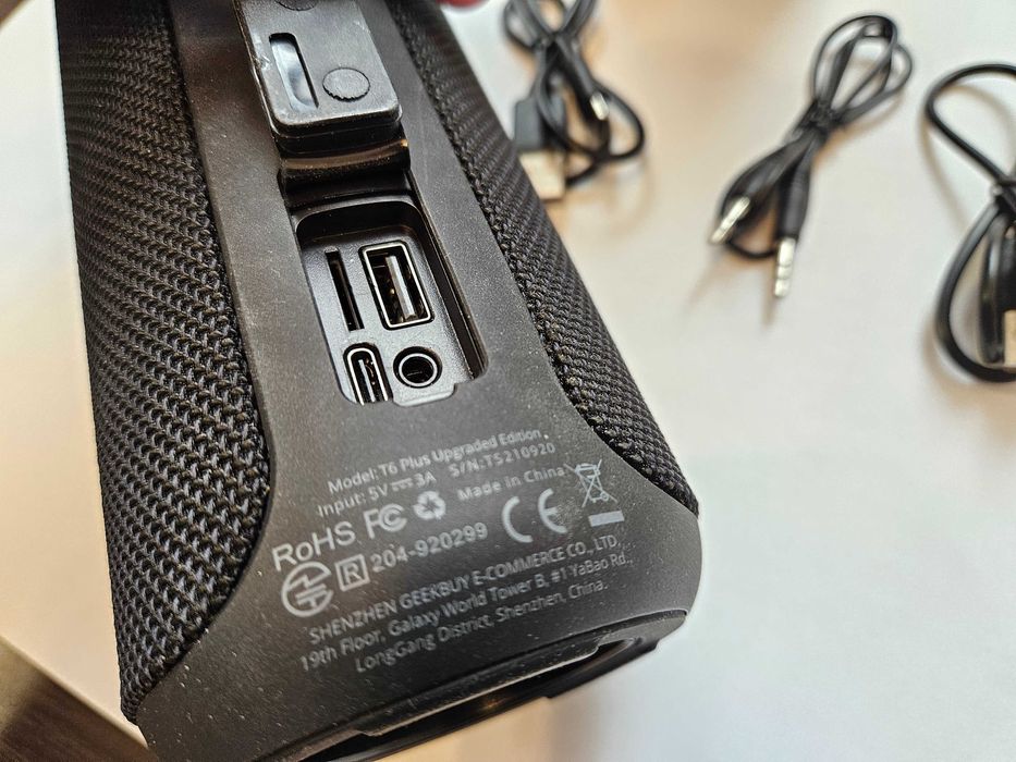 2 boxe portabile TRONSMART T6 Plus Upgraded ca noi 40W per boxă, negre