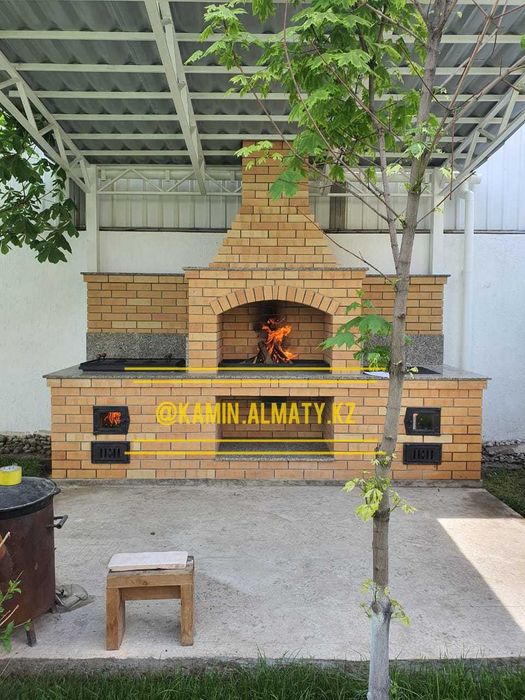 Кирпичный барбекю-комплекс