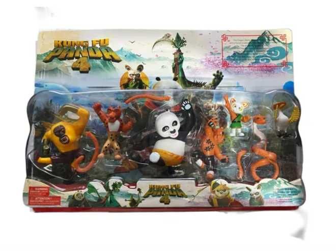Комплект 7 фигурки Кунг Фу Панда 4 – героите от филма в твоя дом