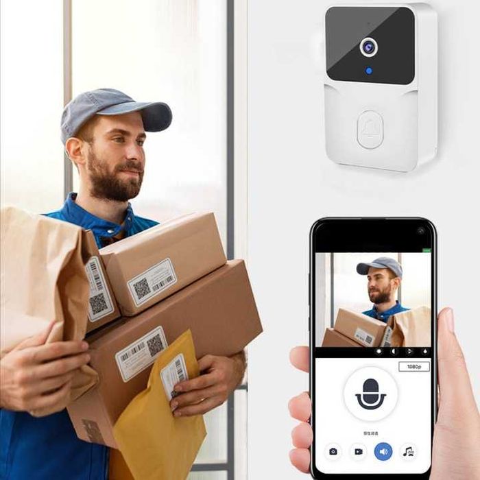 Визуален домофон, USB, бял