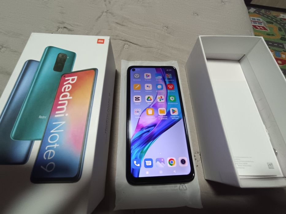 Redmi note 9 , 4 Ram,128 GB