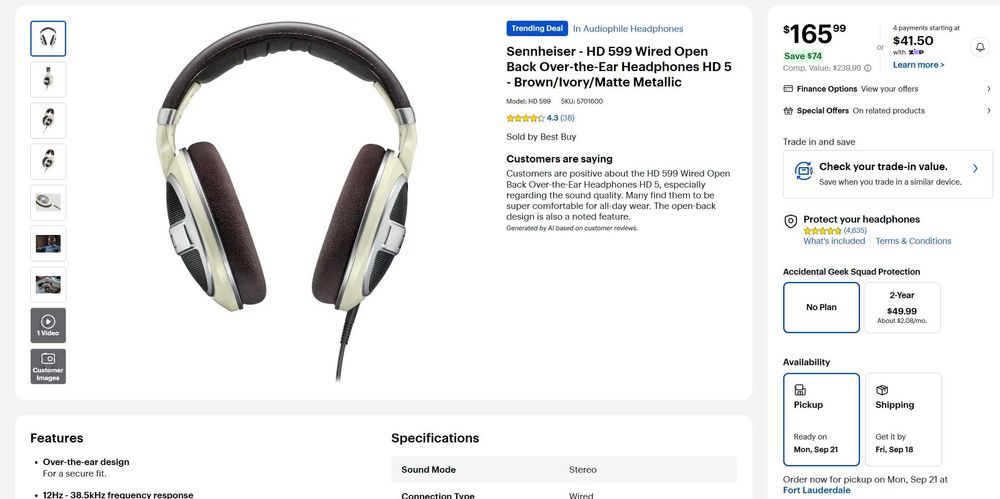 като НОВИ слушалки SENNHEISER HD 599