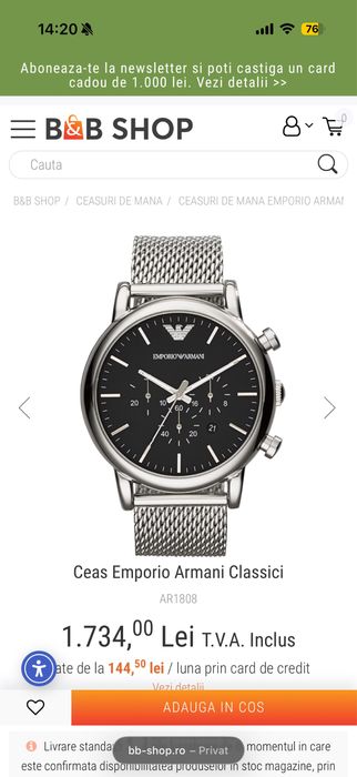 Ceas Emporio Armani AR-1808
