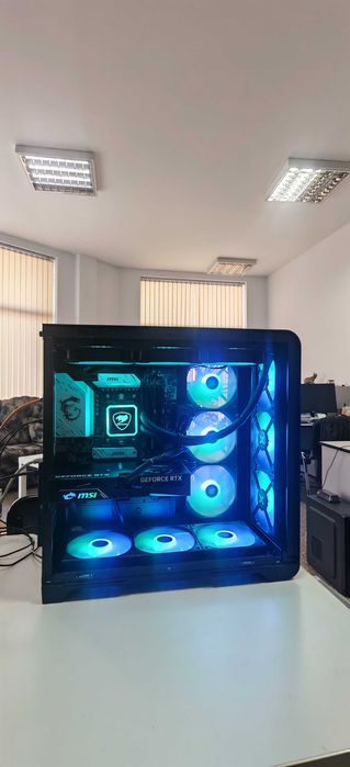 Супер Геймърско PC Ryzen 5 9600X/32Gb 6000 Kingston/1TB SSD/MSI RTX 5060/WiFi&BT/Гаранция