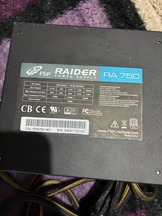 Placa de baza pc sursa 750w