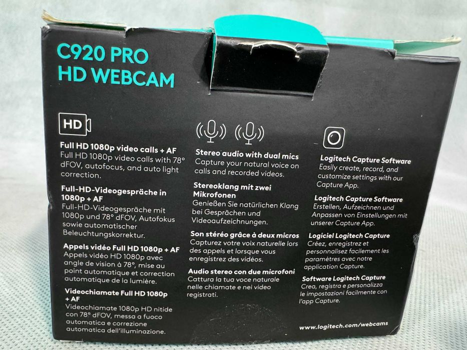 Камера - Logitech C920 PRO HD Webcam