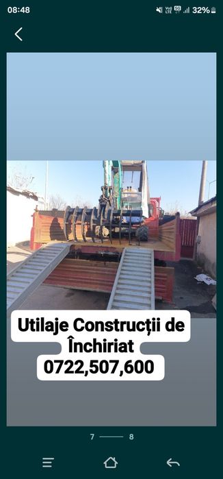Închiriere Basculanta 5 MC 3,5T, Bobcat Ghel & Miniexcavator