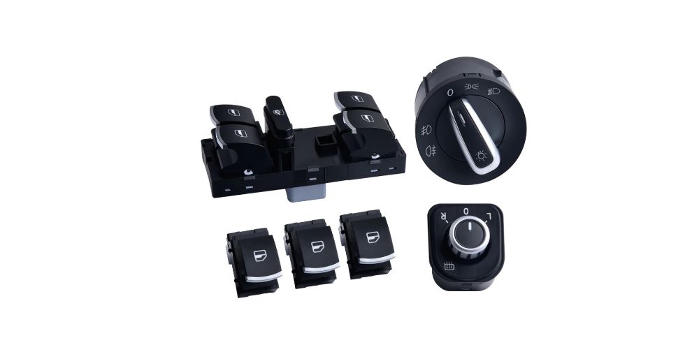 Set butoane Crom Volkswagen VW Golf 5 Passat B6 B7 Touran Jetta CC