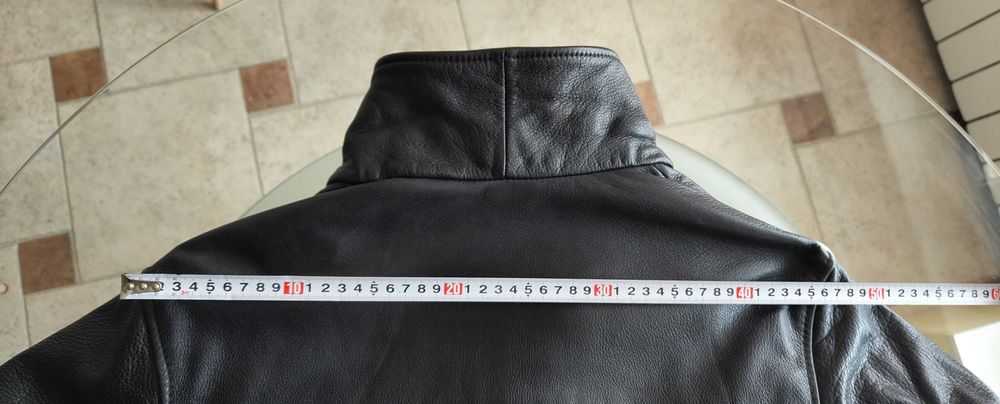 Черно мъжко кожено яке Кenneth Cole, без забележки