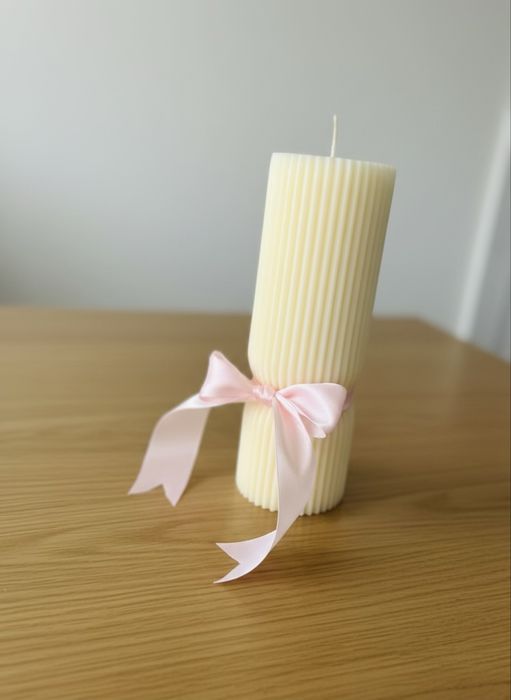 Lumanare de botez parfumata HAND MADE  - 17*5,5 cm ,340g