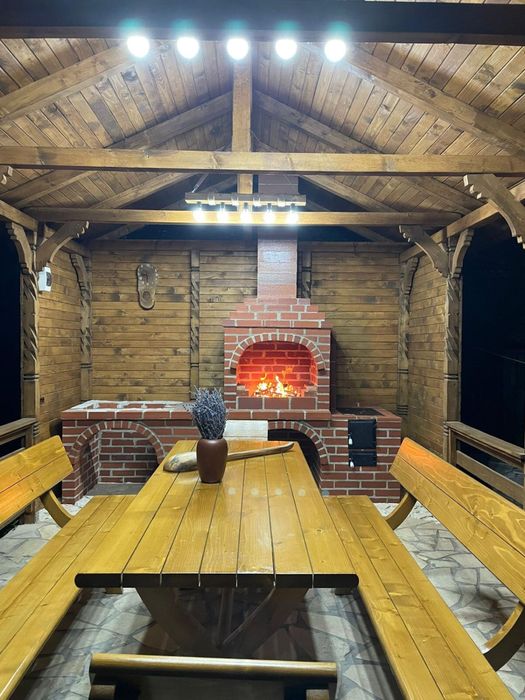 Mobilier exterior lemn masiv