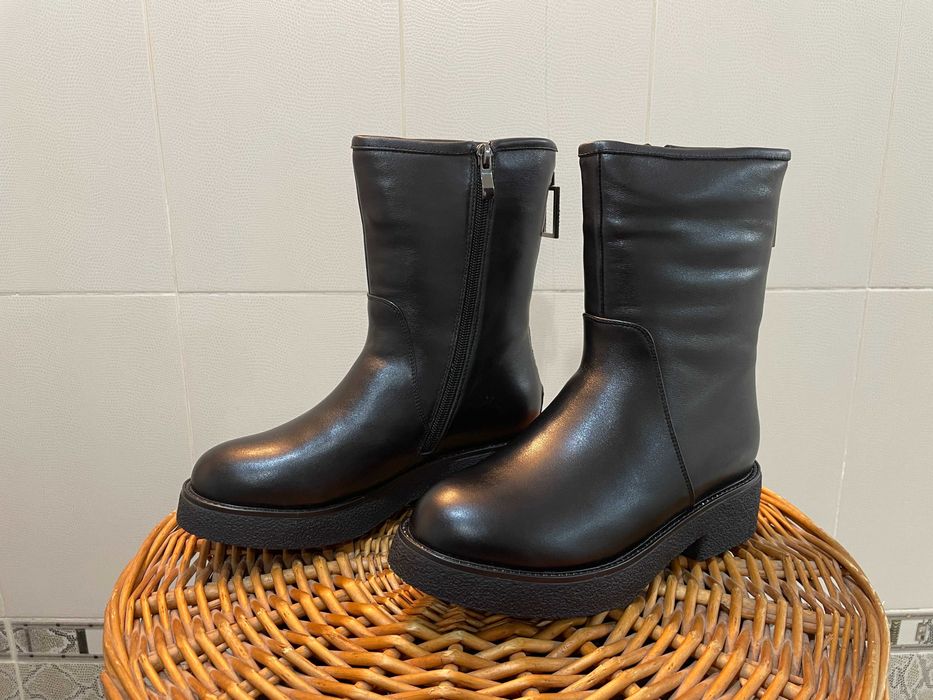 Женские Зимние сапоги Barborrylia — натуральная кожа и мех, 35,36