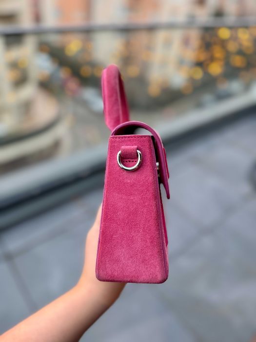 Оригинална дамска чанта Karl Lagerfeld - КАТО НОВА | Розовa/Цикламенa