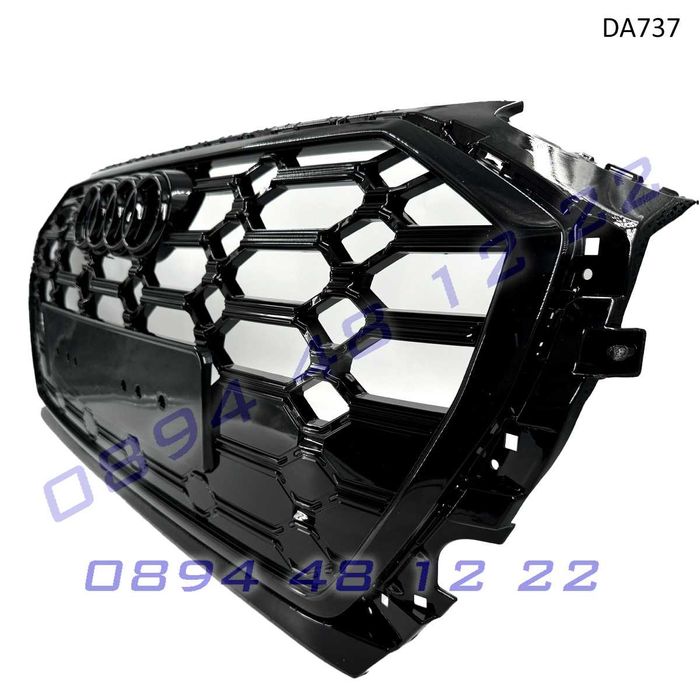 Предна решетка RS Audi Q5 20-23 Пчелна пита черна грил броня ауди