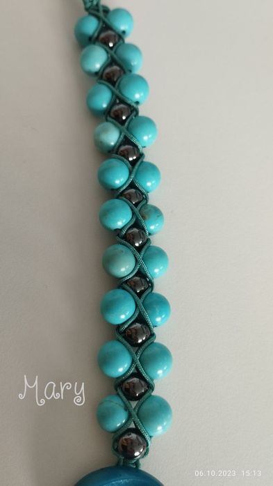 Гривна с тюркоаз