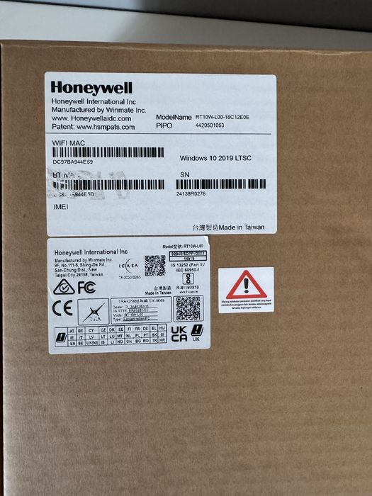 Tableta Honeywell RT10 Windows