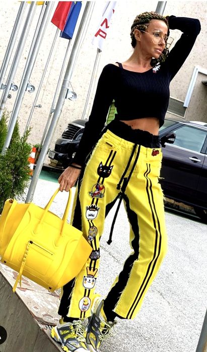 Djofra уникални дамски дънки Универсален размер