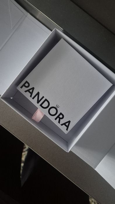 PANDORA колье " белый бант "