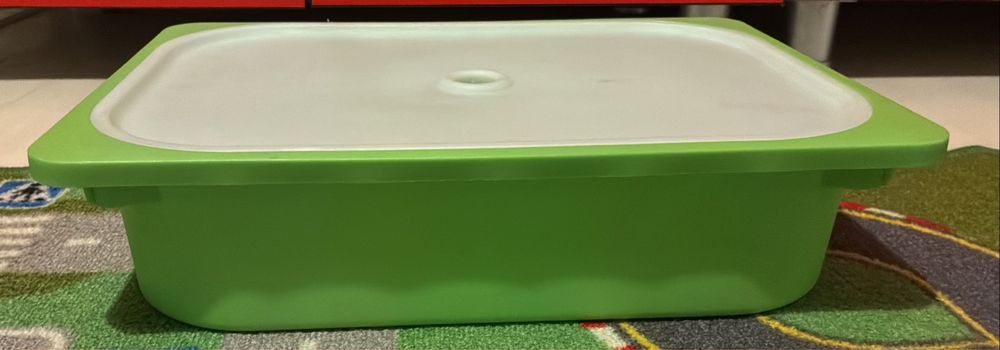 Set cutii depozitare IKEA (albastra + verzi)