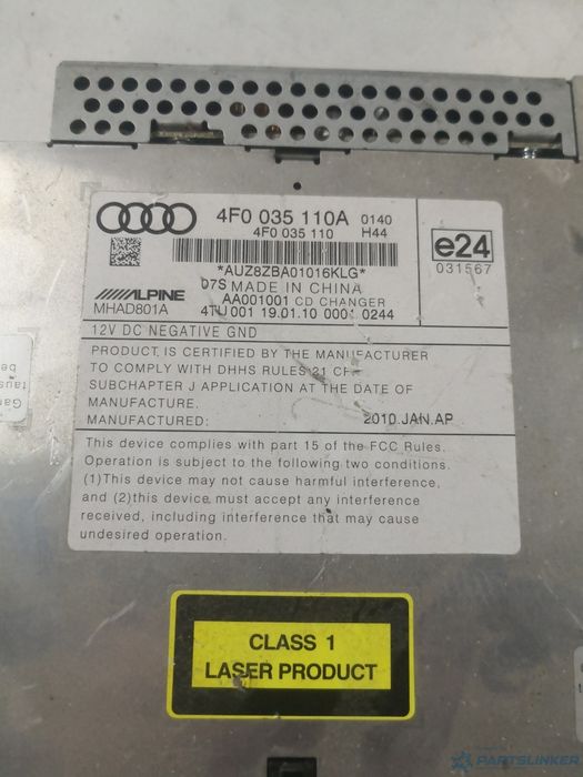 Magazie Cd Audi A6/S6 Iii Saloon (4F2, C6) [ 2004 - 2011 ] Oem 4F00351