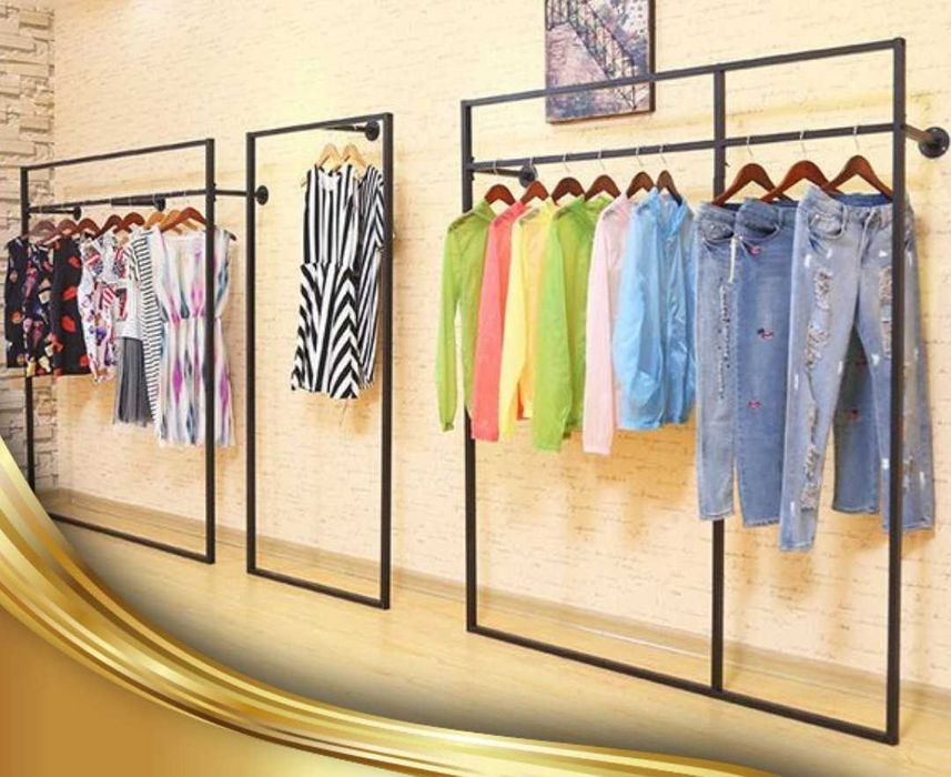 Стеллажи и рейлы для одежды