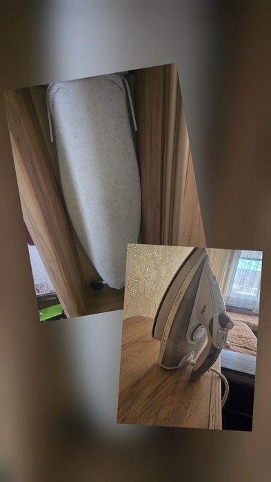 Утюг и гладильная доска