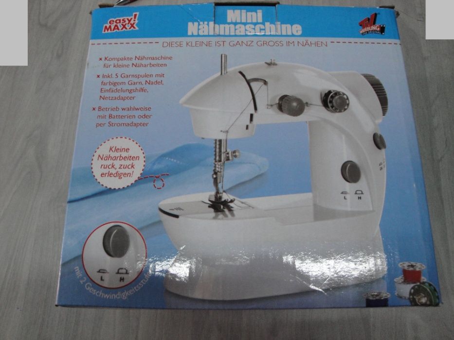 НОВА портативна шевна машина 4 в 1 с педал